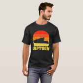 Funny Boating Captoon Pontoon Tritoon Captain Pont T-Shirt (Vorne ganz)