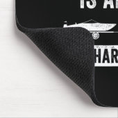 Funny Boating Design for Men Captain Boat Pulling Mousepad (Ecke)