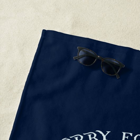 Funny Boating Gag Moderner Familienurlaub am Stran Strandtuch (Beispiel)