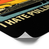 Funny Boating I Hasse Ausziehen - Pontoon Boot Ca Poster (Ecke)