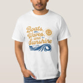 Funny Boating T - Shirt für Segler und Kapitäne (Vorderseite)