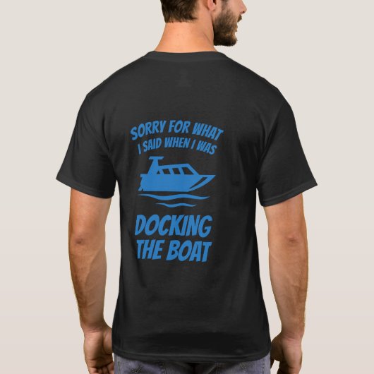 Funny Boating TShirt (Rückseite)
