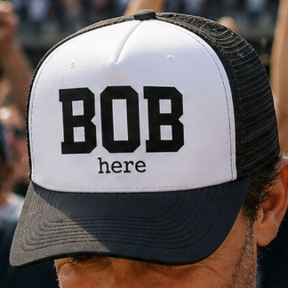 Funny Bob Here Trucker Hat Truckerkappe