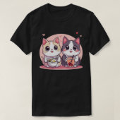 Funny Boba Ramen Cats Kawaii Anime Japan Niedlich T-Shirt (Design vorne)