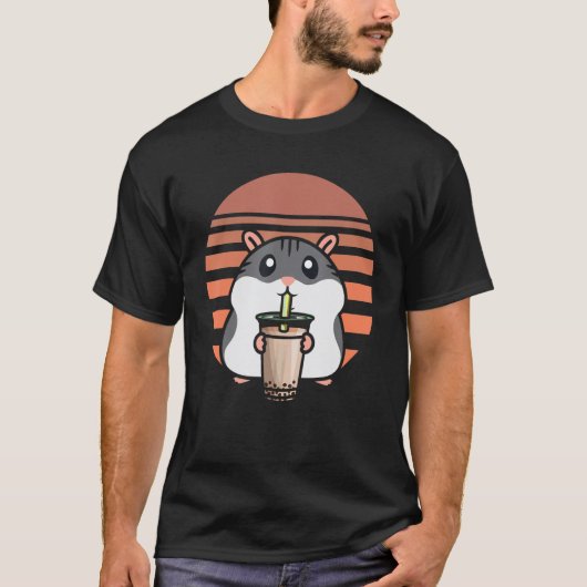 Funny Boba Tea Hamster Bubble Tee Fanatic Niedlich (Vorderseite)