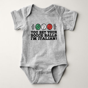 Funny Bocce Ball Baby Bodysuit Baby Strampler