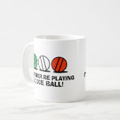 Funny Bocce Ball Kaffeetasse (Vorderseite Links)