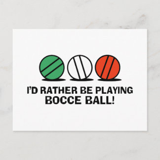 Funny Bocce Ball Postkarte