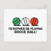 Funny Bocce Ball Postkarte (Vorderseite)