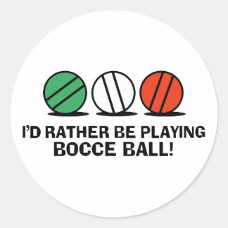 Funny Bocce Ball Runder Aufkleber