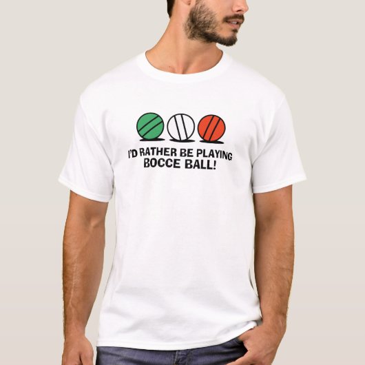 Funny Bocce Ball T-Shirt (Vorderseite)