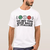 Funny Bocce Ball T-Shirt (Vorderseite)