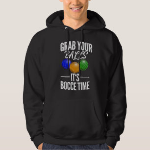 Funny Bocce Balls Player Boules Team Hoodie
