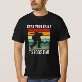 Funny Bocce Balls Player Boules Team T-Shirt (Vorderseite)