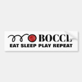 Funny bocce bumper sticker for bocci lover autoaufkleber (Vorne)