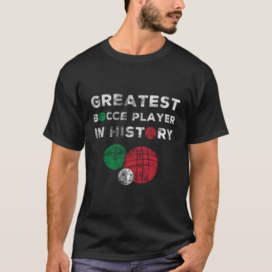 Funny Bocce Shirts Lawn Bowling Gift Vintag (Vorderseite)