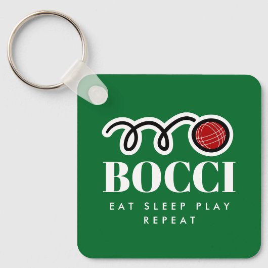 Funny Bocci Ball Schlüsselanhänger Geschenk für Bo (Vorderseite)