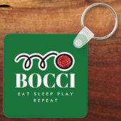 Funny Bocci Ball Schlüsselanhänger Geschenk für Bo (Rückseite)