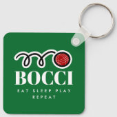 Funny Bocci Ball Schlüsselanhänger Geschenk für Bo (Rückseite)