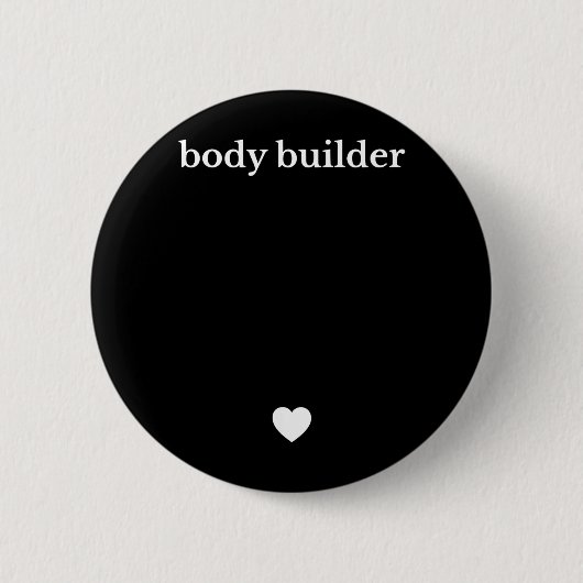 Funny Body Builder Pregnancy Announcement Button (Vorderseite)