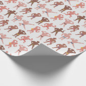 Funny Body Builder Wrapping Paper Geschenkpapier (Ecke)