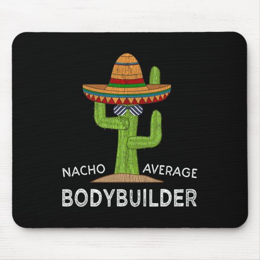 Funny Bodybuilder Bodybuilding Mousepad (Vorne)