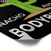 Funny Bodybuilder Bodybuilding Poster (Ecke)