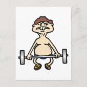 Funny Bodybuilder Postkarte (Vorderseite)