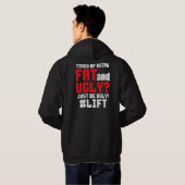 Funny Bodybuilding Hoodie (Schwarz voll)