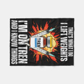 Funny Bodybuilding Quotes Fleecedecke (Vorderseite (Horizontal))