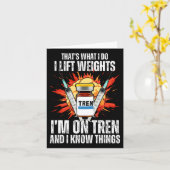 Funny Bodybuilding Quotes Karte (Gelbe Blume)