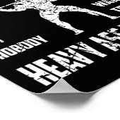 Funny Bodybuilding Shirts. Perfekte Trainingsstell Poster (Ecke)
