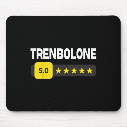 Funny Bodybuilding Trenbolone Tren Trenbo And Ster Mousepad (Vorne)