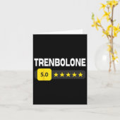 Funny Bodybuilding Trenbolone Tren Trenbo und Ster Karte (Gelbe Blume)