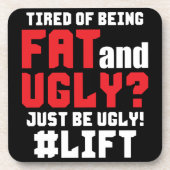 Funny Bodybuilding Untersetzer (Vorderseite)