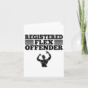 Funny Bodybuilding Workout registrierter Flex Offe Karte