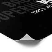 Funny Bold Bad Superhuman Old Man Vater Grandpa Fa Poster (Ecke)