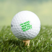 Funny Bold Green Text Golfer Name verloren Golfball (Insitu T-Shirt)