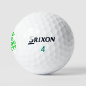 Funny Bold Green Text Golfer Name verloren Golfball (Logo)