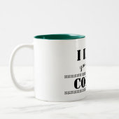 Funny Bold Letters 'I love you more than Coffee' Zweifarbige Tasse (Links)