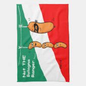 Funny Bologna und Hot Dogs GRILLEN Grilling Geschirrtuch (Vertikal)