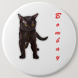 Funny Bombay Katze Japan Geschenk für Vater Mama B Button