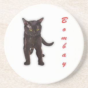 Funny Bombay Katze Japan Geschenk für Vater Mama B Getränkeuntersetzer