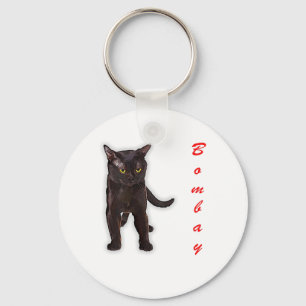 Funny Bombay Katze Japan Geschenk für Vater Mama B Schlüsselanhänger