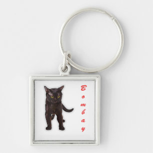 Funny Bombay Katze Japan Geschenk für Vater Mama B Schlüsselanhänger