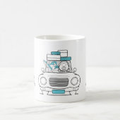 Funny Bon Voyage Gift Personalisierter Reisender Kaffeetasse (Mittel)