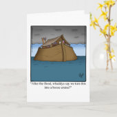 Funny Bon Voyage Grußkarte Karte (Gelbe Blume)