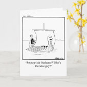 Funny Bon Voyage Grußkarte Karte (Gelbe Blume)