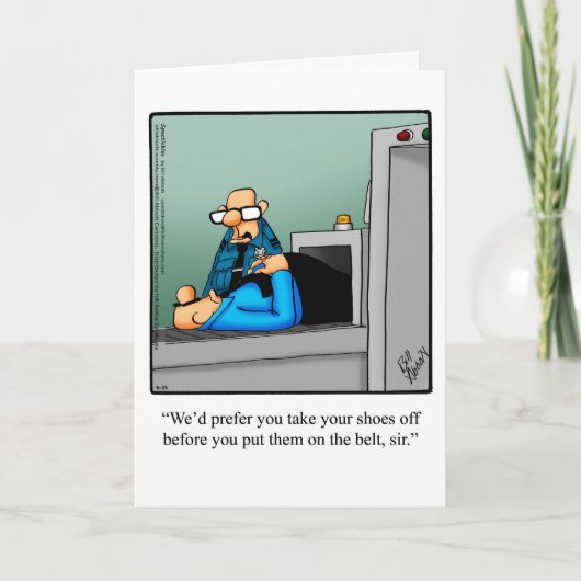 Funny Bon Voyage Spaß Grußkarte Karte (Vorderseite)