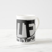Funny Bone China Tasse "Welcome to Florida" (Vorderseite Rechts)